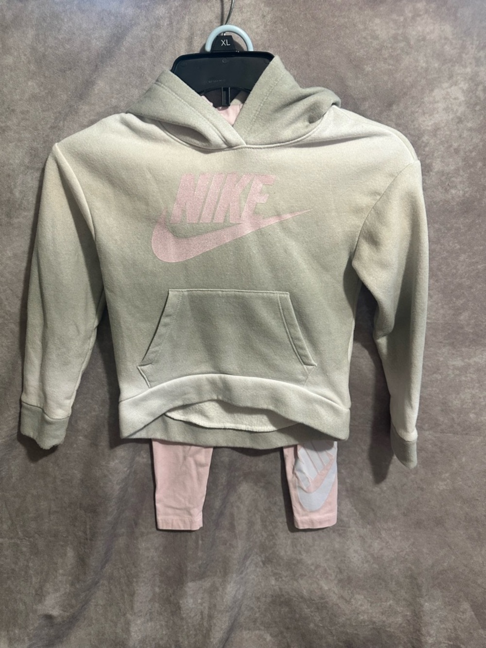 Nike Girls' Hoodie and pants outfit.
